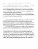 7. Management's Discussion and Analysis of Financial Condition and Results of Operations