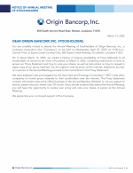 Notice of Annual Meeting of Stockholders