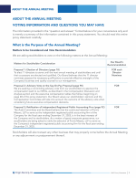 About the Annual Meeting